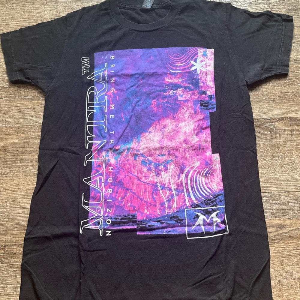 Bring Me the Horizon Mantra Vapor-wave Band Tee Men’s Small